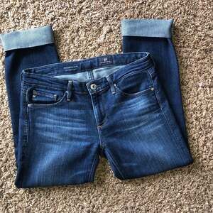 AG Adriano Goldschmied The Stevie Cuff Slim Straight Jeans Size 26